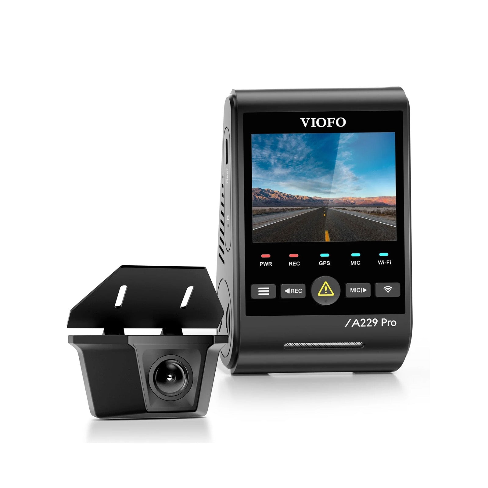 VIOFO A229 Pro-W 雙鏡頭 4K 前置+2K 防水 後 Cam 配 雙 Sony STARVIS 2 感光元件,2-鏡頭 HDR 圖 1