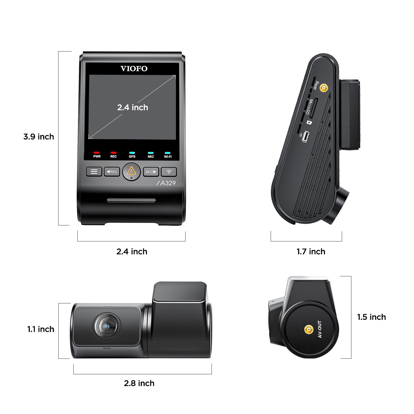 VIOFO A329 雙鏡頭 First 4K 60 幀 前置 及 2K 後 Wi-Fi 6 行車記錄儀 HDR 配 Sony STARVIS 2 感光元件 支援 SSD 儲存 圖 5