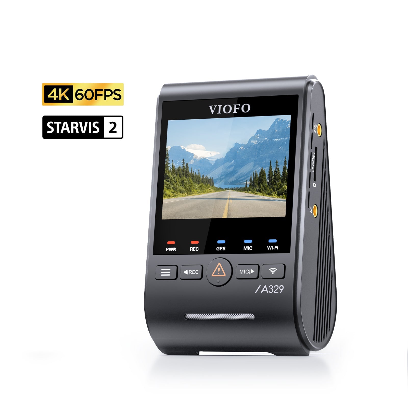 VIOFO A329S 單鏡頭 4K 60 幀 Wi-Fi 6 HDR 行車記錄儀 配 Sony STARVIS 2 感光元件，支援 SSD 儲存，低耗電撞擊偵測，混合停車錄影 圖 1