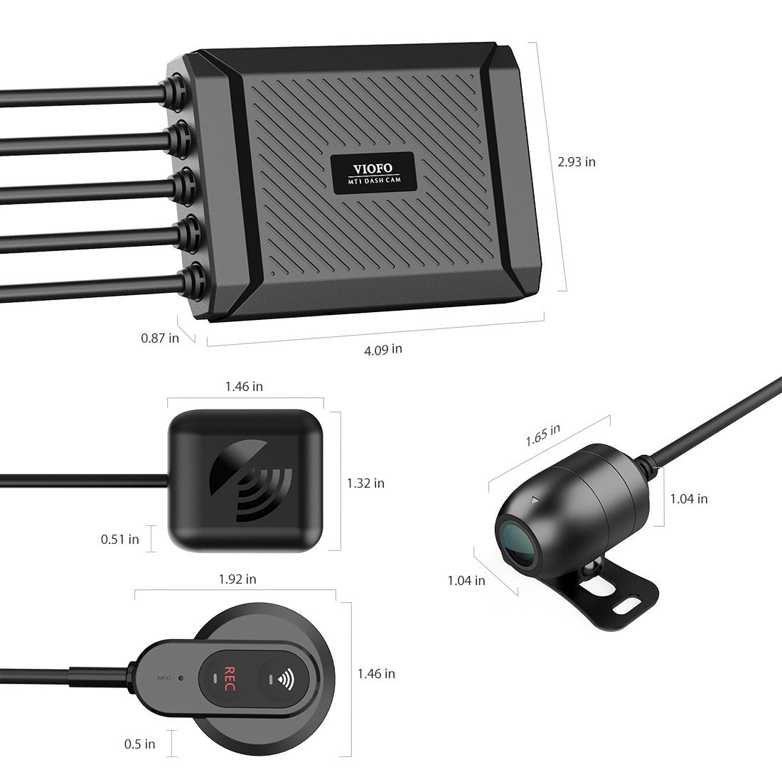 VIOFO MT1 雙 鏡頭 1080P 電單車 行車記錄儀 Built in Wi-Fi GPS 配 32GB microSD Card 圖 5
