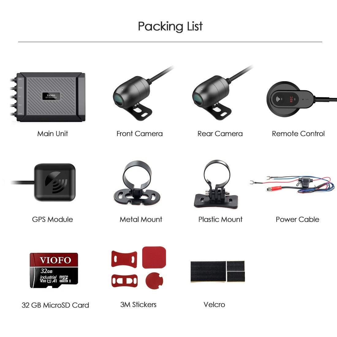 VIOFO MT1 雙 鏡頭 1080P 電單車 行車記錄儀 Built in Wi-Fi GPS 配 32GB microSD Card 圖 7
